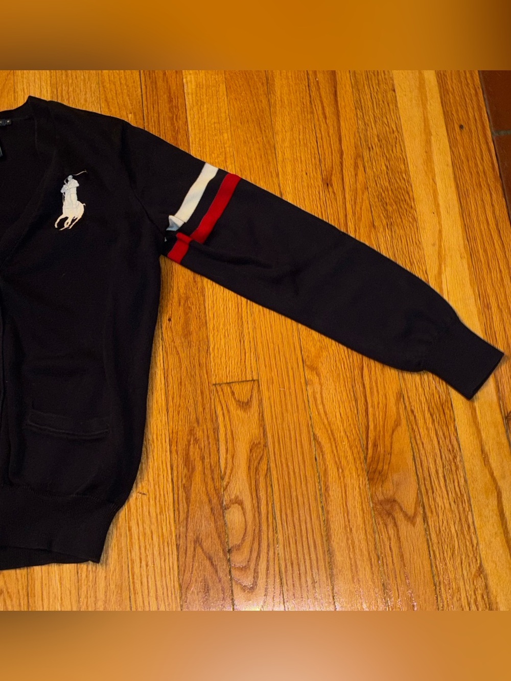 Ralph Lauren Women’s Navy Cotton 2013 US Open Cardigan – Size Medium - Picture 6 of 9